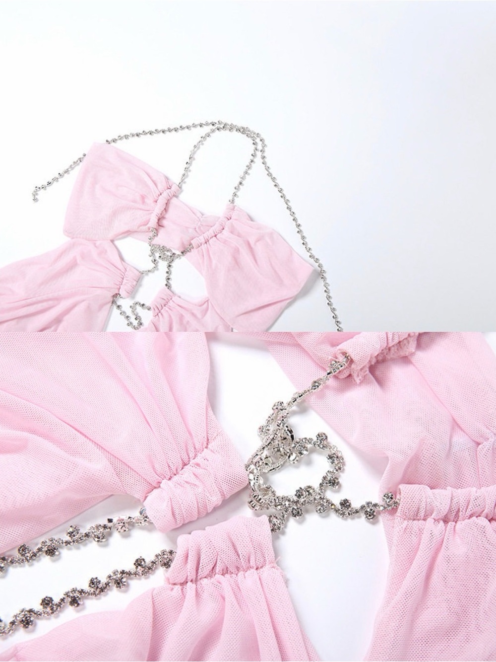 A Classy Chic Boutique Sheer Pale Pink Evening Gown - Picture 12 of 14